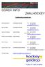 ZAALHOCKEY 2012-2013 COACH INFO ZAALHOCKEY