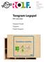 Tangram Legspel. Art. 220.2550. Tangram-Puzzle Tangram Puzzle Tangram
