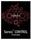 Sonos CONTROL. Productgids