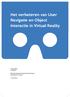 Het verbeteren van User Navigatie en Object Interactie in Virtual Reality