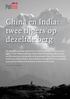 China en India: twee tijgers op dezelfde berg