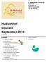 Hudsonhof. Courant September 2013. Inhoud. St. Multiculturele Centrum de. Hudsonhof. Hudsonhof 1-9 1057 KP Amsterdam Tel: 020 6839129