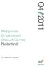 Q4 2011. Manpower. Employment Outlook Survey Nederland. Een Manpower Onderzoek