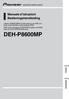 DEH-P8600MP. Manuale distruzioni Bedieningshandleiding