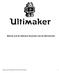 Werken met de Ultimaker 3D-printer met de UltiController