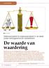 De waarde van waardering