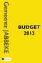 Gemeente JABBEKE BUDGET 2013