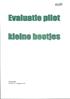 Evaluatie pilot. Maine booiles