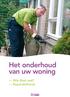 Het onderhoud van uw woning