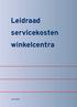 Leidraad servicekosten winkelcentra