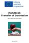 Handboek Transfer of Innovation. CALLs 2010-2011-2012-2013