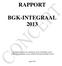 RAPPORT BGK-INTEGRAAL 2013