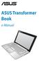 ASUS Transformer Book. e-manual