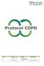 Protocol COPD. Versie Datum Auteur Omschrijving 1.0 Augustus 2008 J. Rauws