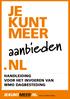 aanbieden JE KUNT MEER .NL Handleiding voor Het invoeren van Wmo dagbesteding Handleiding voor voor Het Het invoeren van vrijwilligerswerk.