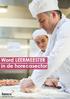 Word LEERMEESTER in de horecasector