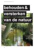 Verkiezingsprogramma D66 Gelderland 2015-2019. behouden & versterken van de natuur