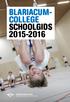 BLARIACUM- COLLEGE SCHOOLGIDS 2015-2016