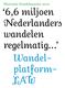 Nationale Wandelmonitor 2010. 6,6 miljoen Nederlanders wandelen regelmatig Wandel platform LAW