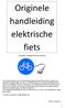 Originele handleiding elektrische fiets