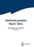 Realisatie jaarplan. Koers 2011: