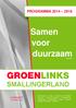 GROENLINKS. Samen voor SMALLINGERLAND PROGRAMMA 2014 2018. CONCEPT (8 oktober 2013)