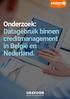 Onderzoek: Datagebruik binnen creditmanagement in België en Nederland.