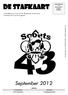 De Stafkaart. September 2012. Maandblad van scouts 43 e St.-Benedictus Mortsel dorp (verschijnt niet in juli en augustus)