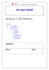 Het eigen bedrijf MODULE 1: DE FORMULE. Opleiding