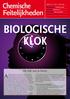 Biologische klok. Chemische Feitelijkheden. Alle planten, dieren en mensen hebben een klok in. De tijd van je leven