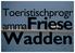 Toeristisch Programma Friese Wadden. Horizon 2013-2020