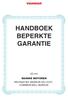 HANDBOEK BEPERKTE GARANTIE