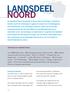 Infrastructuur landsdeel Noord. 4 Centres of expertise (penvoerders)