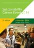 Sustainability Career Event 2014
