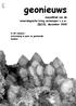 geonieuws maandblad van de mineralogische kring antwerpen v.z.w. 25(10), december 2000 in dit nummer : ertswinning in peru en guatemala lazuliet