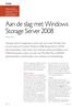 Aan de slag met Windows Storage Server 2008