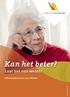 Kan het beter? Laat het ons weten! Informatiebrochure voor cliënten