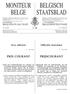 BELGISCH STAATSBLAD MONITEUR BELGE PRIJSCOURANT PRIX COURANT. Avis officiels. Officiële berichten N. 186