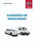 SUBSIDIES EN REGELINGEN