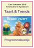 2 en 3 oktober 2015 Americahal in Apeldoorn Taart & Trends BEACH PARTY Programmaboekje