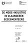 DE MODE-INDUSTRIE IN VLAANDEREN GESEGMENTEERD