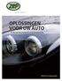 OPLOSSINGEN VOOR UW AUTO Professionele producten voor de autosector