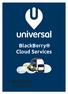 BlackBerry Cloud Services