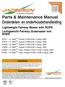 Parts & Maintenance Manual Onderdelen- en onderhoudshandleiding