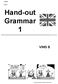 name: form: Hand-out Grammar 1 VWO 5