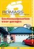 ROMASS. Sectionaalpoorten voor garages GARAGE- EN INDUSTRIEPOORTEN. uit staal en aluminium - voor nieuwbouw en renovatie. Punten