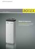 Water in topvorm. ROTEX Energieboilers