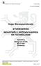 Hoger Beroepsonderwijs STUDIEGEBIED INDUSTRIËLE WETENSCHAPPEN EN TECHNOLOGIE