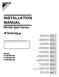 INSTALLATION MANUAL. R410A Split Series. Models FTXR28EV1B FTXR42EV1B FTXR50EV1B. Installation manual R410A Split series