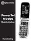PowerTel M7500. Mobiele telefoon. Handleiding